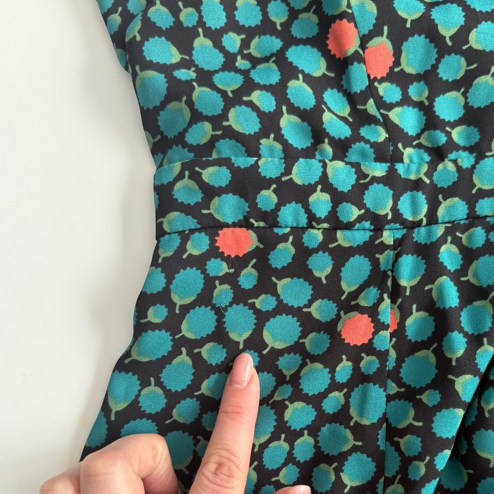 Anthropologie Romantic Ruffled Wrap Dress Floral Print Cocktail Party Size 4‎ - Picture 16 of 16